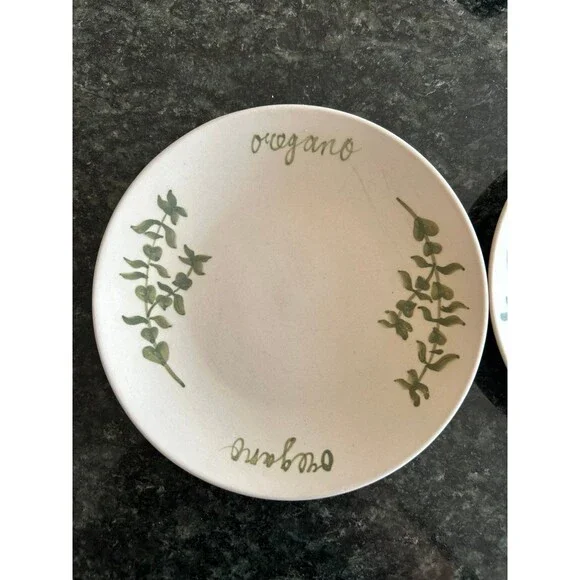 (2) Oil Dishes Rosemary Oregano - Picture 3 of 5